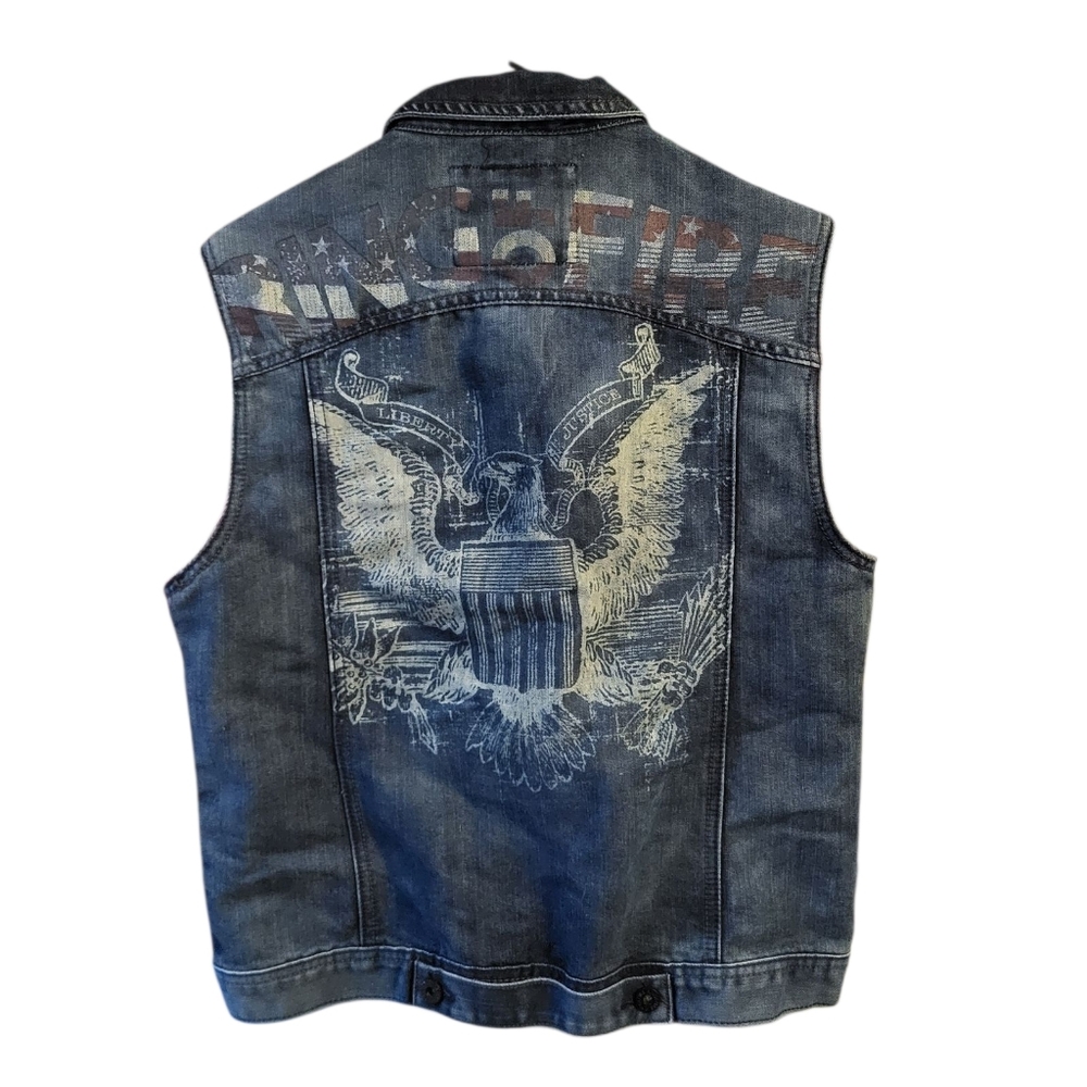 Ring of Fire Denim Vest
